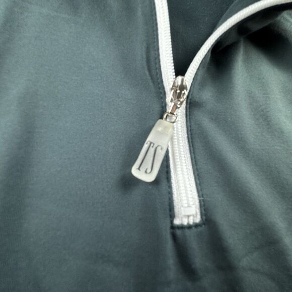 The Tailored Sportsman 1/4 Zip Pullover Women XL Green Equestrain LS Performance - Picture 7 of 7